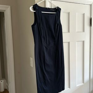 Navy blue Brooks Brothers sheath dress